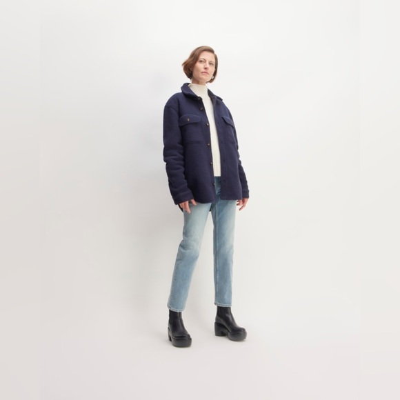 NWT Everlane The ReNew Fleece Everyone Overshirt - Picture 2 of 15